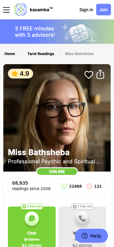 Krok 3: Miss Bathsheba advisor karta