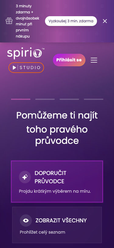 Krok 2: Najdi svého průvodce (hero CTA link)